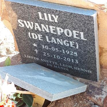 SWANEPOEL Lily nee DE LANGE 1929-2013