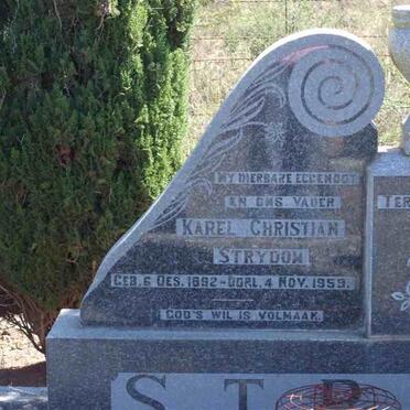 STRYDOM Karel Christian 1892-1959 &amp; Adriana Catherina 1895-1980