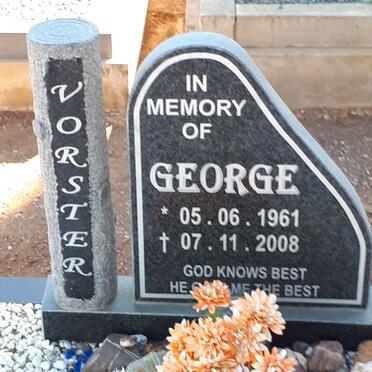 VORSTER George 1961-2008