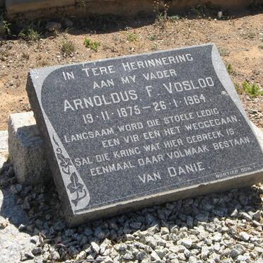 VOSLOO Arnoldus F. 1875-1964