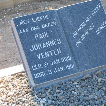VENTER Paul Johannes 1900-1981