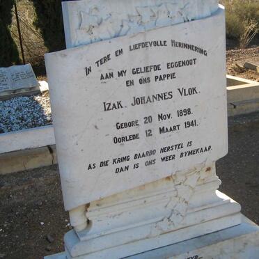 VLOK Izak Johannes 1898-1941