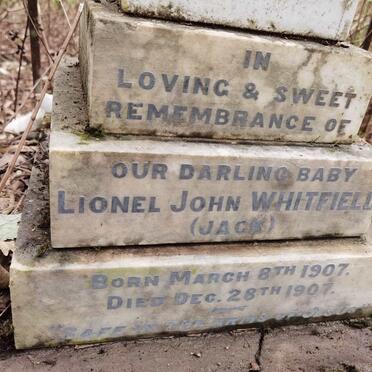 WHITFIELD Lionel John 1907-1907