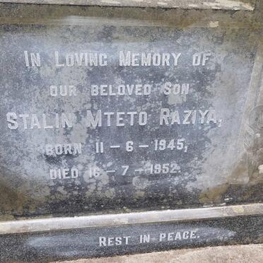 RAZIYA Stalin Mteto 1945-1952