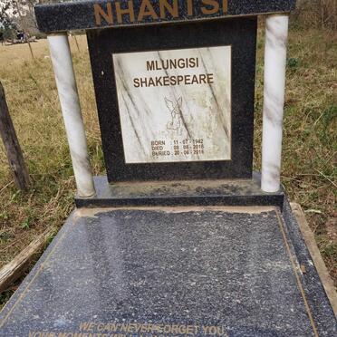 NHANTSI Mlungisi Shakespeare 1942-2016