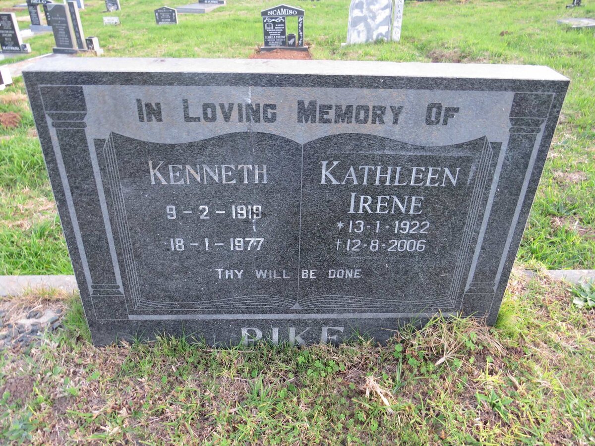 PIKE Kenneth 1919-1977 &amp; Kathleen Irene 1922-2006