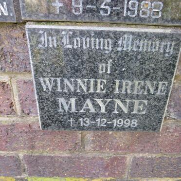 MAYNE Winnie Irene -1998