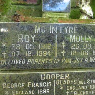 MCINTYRE Roy 1912-1994 &amp; Molly 1915-1993