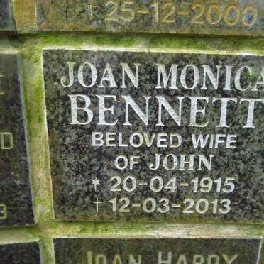 BENNETT Joan Monica 1915-2013