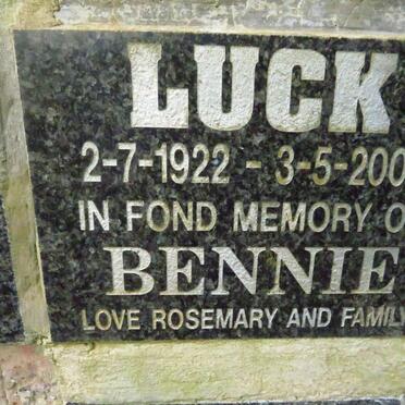LUCK Bennie 1922-2000