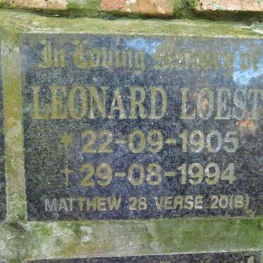 LOEST Leonard 1905-1994