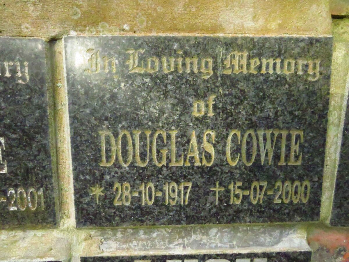 COWIE Douglas 1917-2000