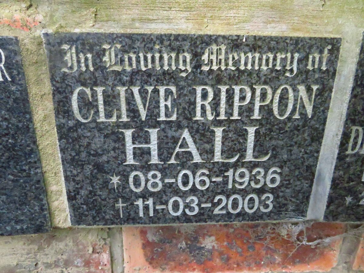 HALL Clive Rippon 1936-2003