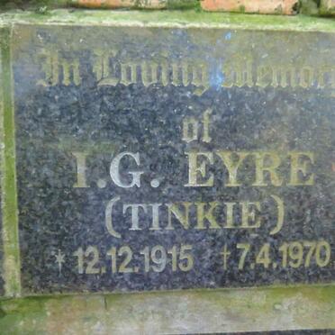 EYRE I.G. 1915-1970