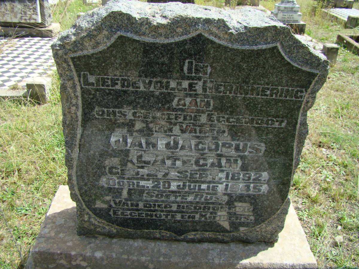 LATEGAN Jan Jacobus 1892-1945