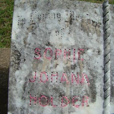 HOLDER Sophie Johana 1867-1947