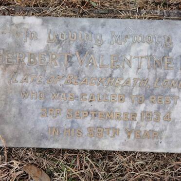 BUSH Herbert Valentine -1934