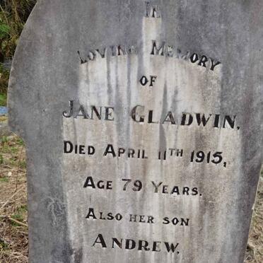GLADWIN Jane -1915 :: GLADWIN Andrew -1917