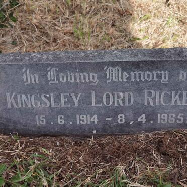 RICKETT Kingsley Lord 1914-1965