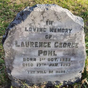 POHL Laurence George 1888-1952