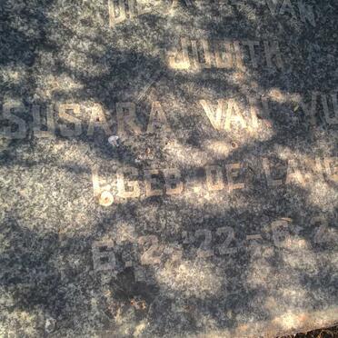 VUUREN Judith Susara, van nee DE LANGE 1922-1967