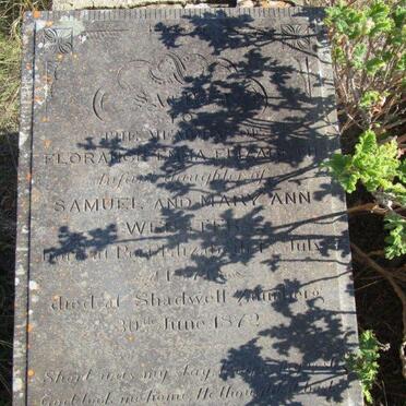 WEBSTER Florance Emma Elizabeth 187?-1872