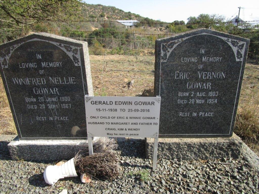 GOWAR Eric Vernon 1903-1954 &amp; Winifred Nellie 1900-1967 :: GOWAR Gerald Edwin 1938-2016