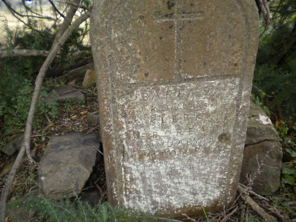 KLERK Barend Jakobus, de 18??-1894