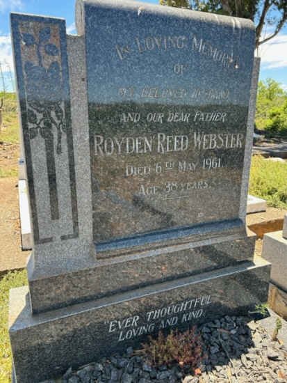 WEBSTER Royden Reed -1961