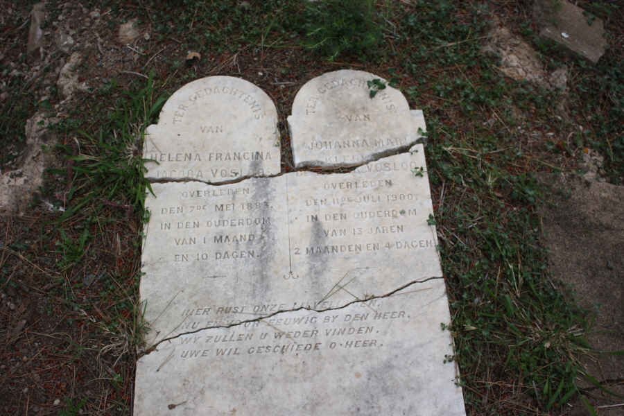 VOSLOO Helena Francina Jacoba  -189? :: VOSLOO Johanna Maria -1900