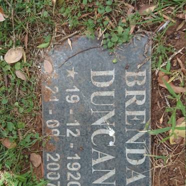 DUNCAN Brenda 1920-2007