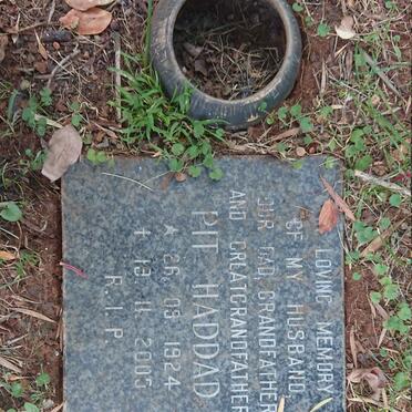 HADDAD Pit 1924-2000