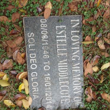 MIDDLECOTE Estelle 1946-2014