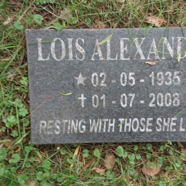 ALEXANDER Lois 1935-2008