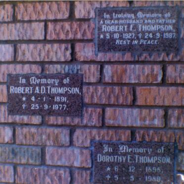 THOMPSON Robert F. 1927-1987