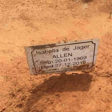 ALLEN Isabella de Jager 1969-2016