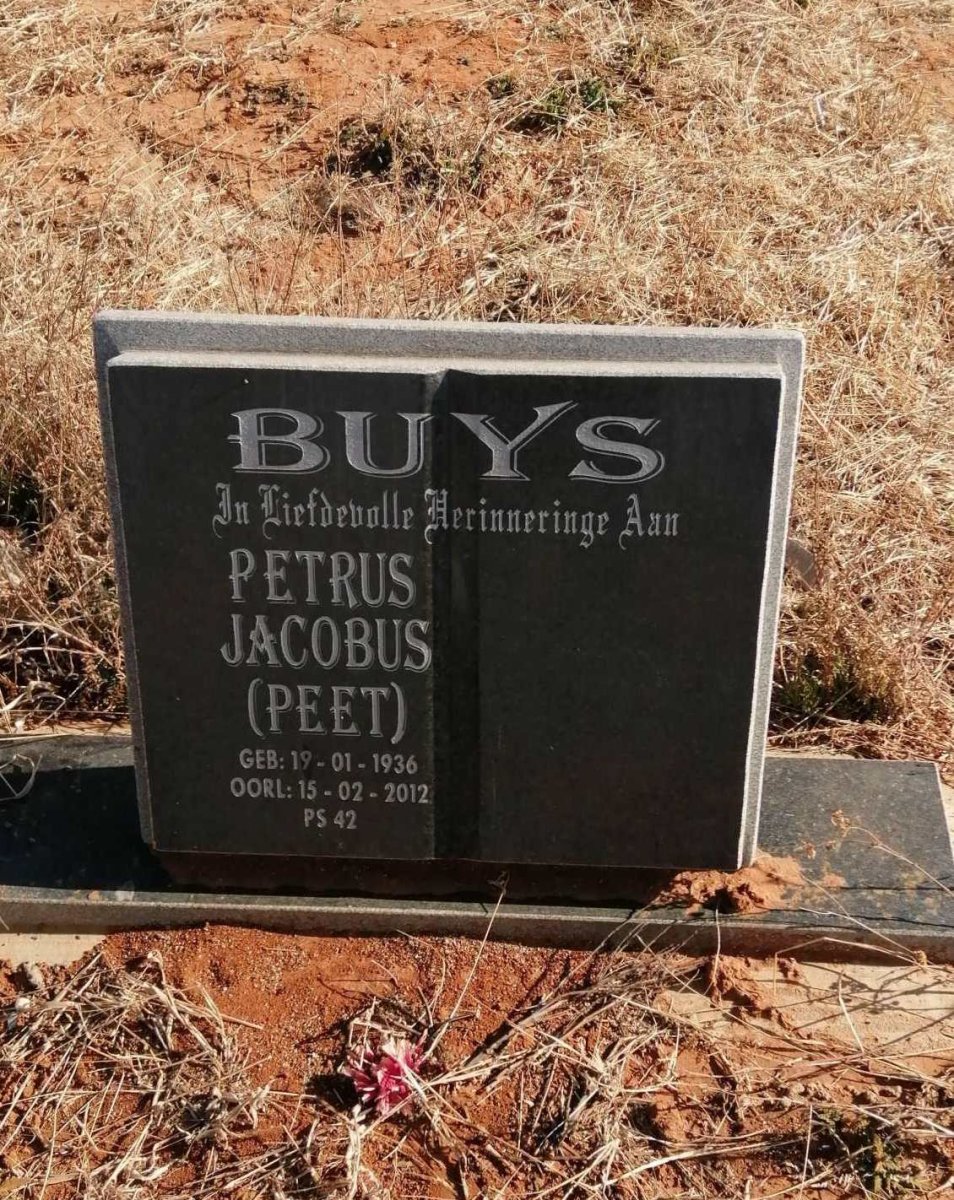 BUYS Petrus Jacobus 1936-2012