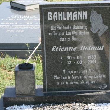 BAHLMANN Etienne Helmut 1983-2001