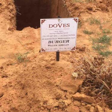 BURGER Willem Adriaan 1945-2018