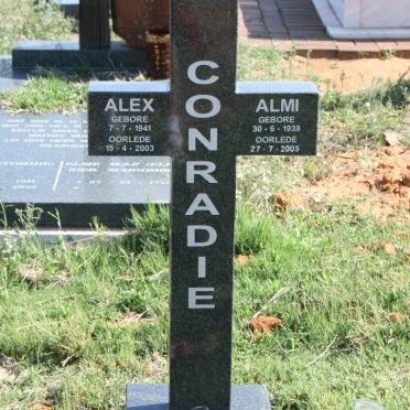 CONRADIE Alex 1941-2003 &amp; Almi 1938-2005