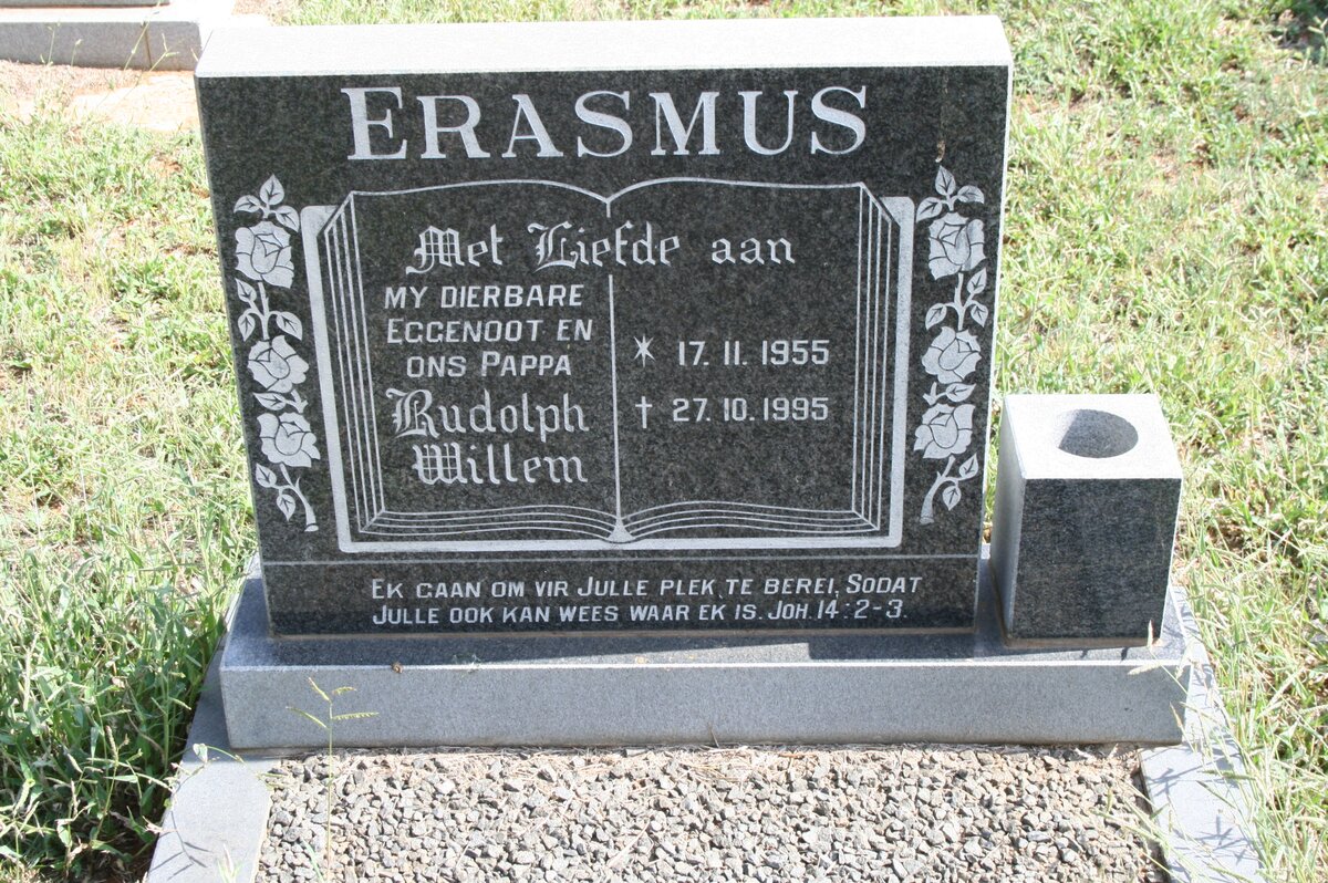 ERASMUS Rudolph Willem 1955-1995