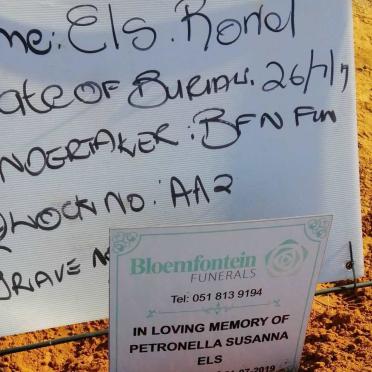 ELS Petronella Susanna 1958-2019