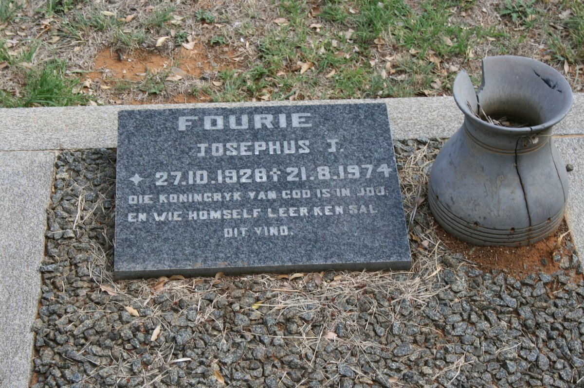 FOURIE Josephus J. 1928-1974
