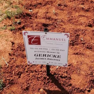 GERICKE Jacobus Johannes 1961-2019