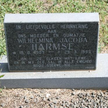 HARMSE Wilhelmina Jacoba 1907-1995
