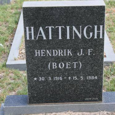 HATTINGH Hendrik J.F. 1916-1984