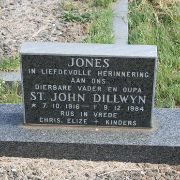 JONES St John Dillwyn 1916-1984
