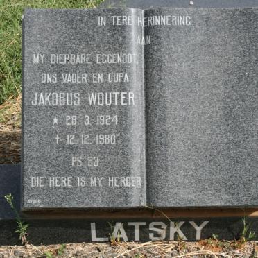 LATSKY Jakobus Wouter 1924-1980