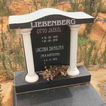 LIEBENBERG Otto Jaekel 1950-2016 &amp; Jacoba Danilina MAARTENS 1970-