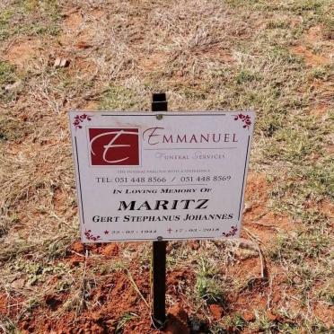 MARITZ Gert Stephanus Johannes 1944-2018